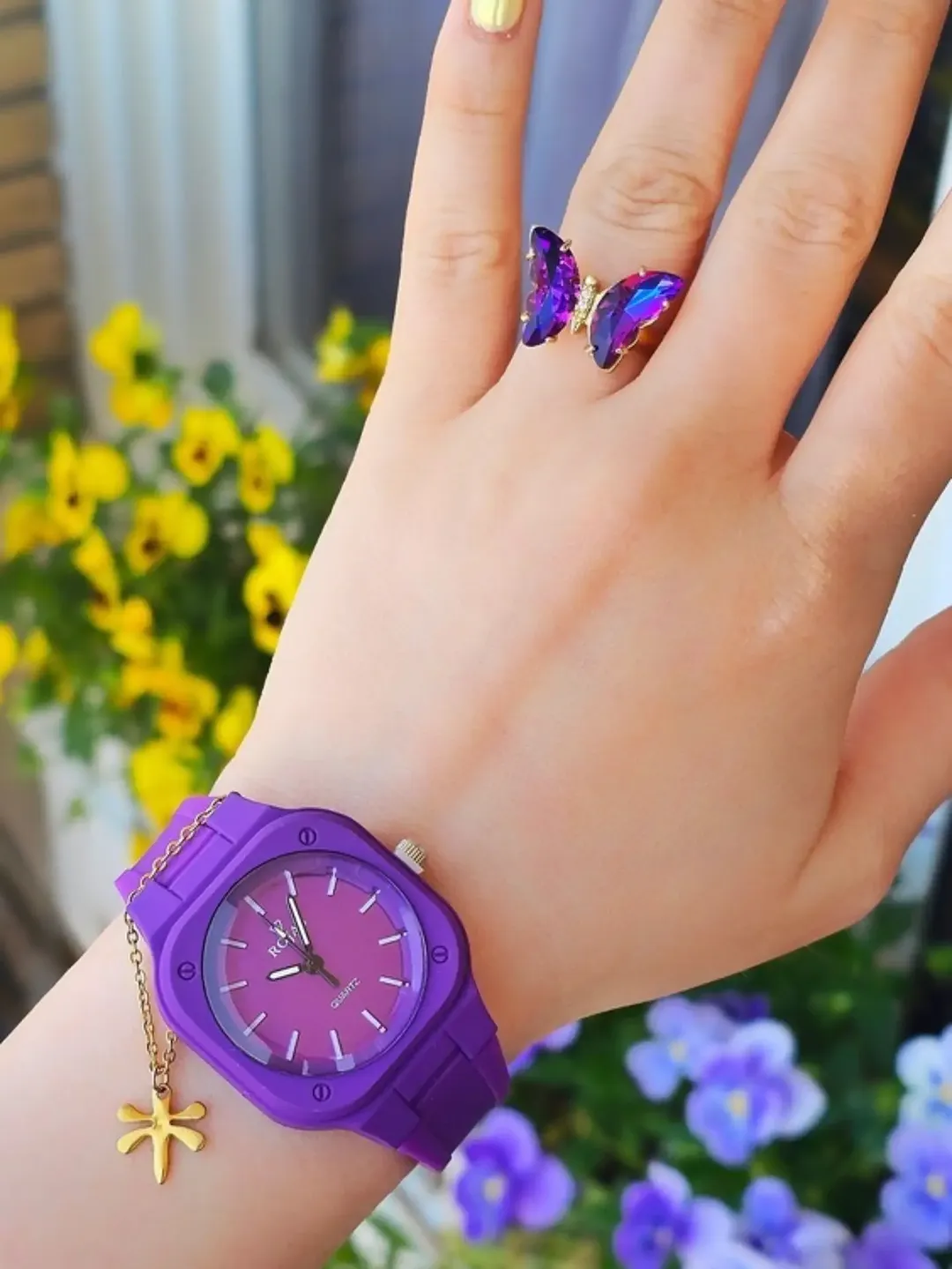 ساعت دخترانه بند پیو فری سایز