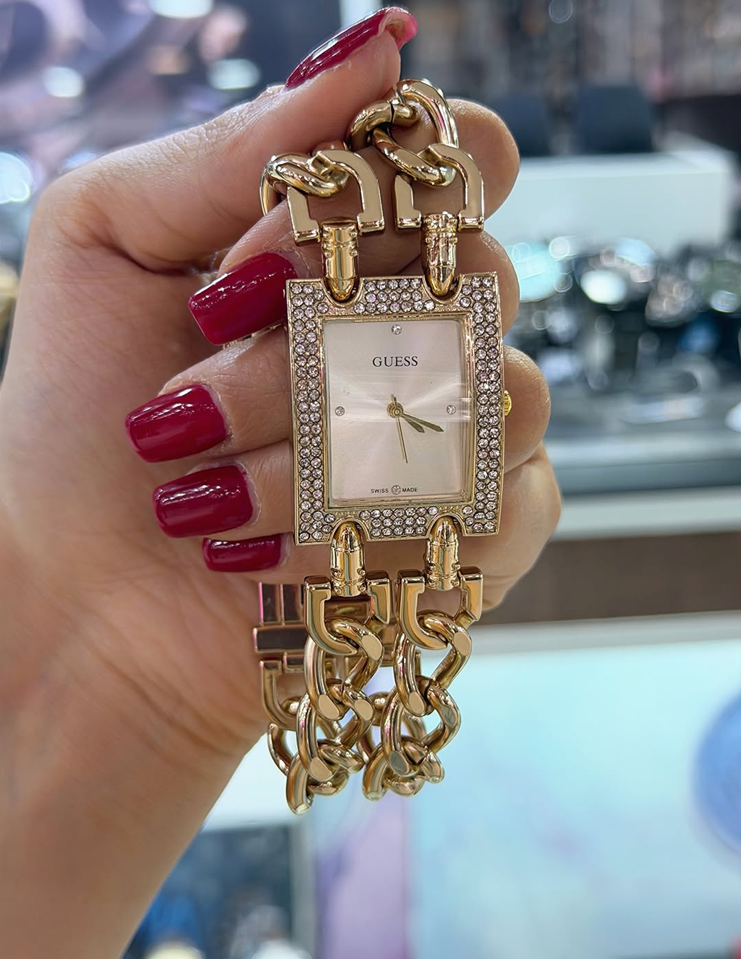 ساعت زنانه کارتیر دوبند نگین دار گسس